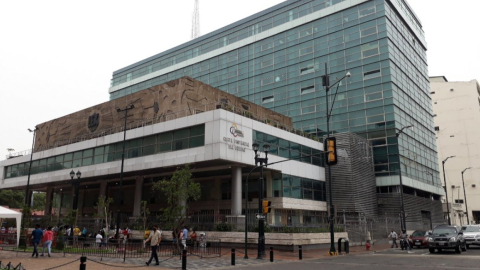 Imagen de la Corte Provincial de Justicia en el centro de Guayaquil.