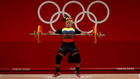 La carchense Tamara Salazar consigue la tercera medalla para Ecuador en los Juegos Olímpicos de Tokio, el lunes 2 de agosto de 2021. 