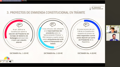 La Comisión de Enmiendas aprobó su plan de trabajo este 2 de agosto de 2021.