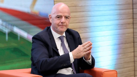 Gianni Infantino, presidente de la FIFA, el 25 de agosto de 2021. 