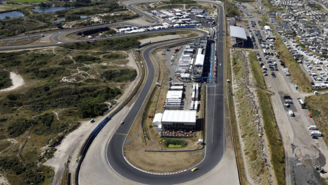 Vista aérea del Circuito de Zandvoort, en Países Bajos, en 2019. 