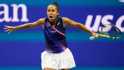 Leylah Fernández, durante las semifinales del US Open, en Nueva York, el 9 de septiembre de 2021. 