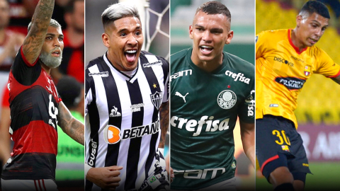 Gabriel Barbosa, Matías Zaracho, Gabriel Veron y Luis León son los jugadores más costosos de los equipos semifinalistas de la Copa Libertadores 2021.