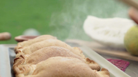 Empanadas de zambo preparadas en la parroquia de Lloa.