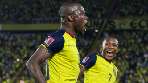 Enner Valencia, en el partido de Ecuador ante Bolivia, en Guayaquil, el 7 de octubre de 2021. 