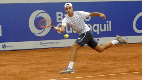 Francisco Cerúndolo, en el Challenger de Guayaquil, el 2 de noviembre de 2021. 