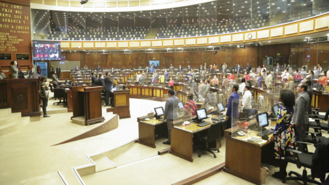 Una vista panorámica del Pleno de la Asamblea Nacional, el 28 de octubre de 2021. 