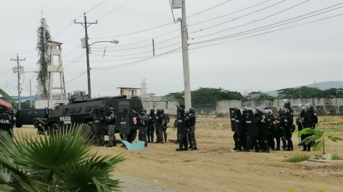 Un contingente de 1.000 policías ingresaron a la Penitenciaría del Litoral, el 9 de noviembre de 2021.