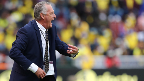 Gustavo Alfaro, en el partido de Ecuador ante Venezuela, en el Estadio Rodrigo Paz, en Quito, el 11 de noviembre de 2021. 