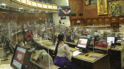 El Pleno de la Asamblea, este 26 de noviembre de 2021, durante el segundo debate de la reforma tributaria.