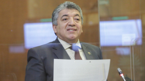 El asambleísta Eckenner Recalde se defendió de sus acusaciones, este 30 de noviembre de 2021.