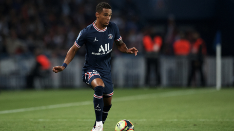 Thilo Kehrer del PSG durante el partido de la Ligue 1 entre Paris Saint Germain y Lyon en el Parc des Princes el 19 de septiembre de 2021 en París, Francia.