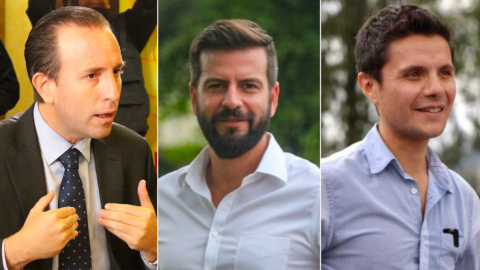 Los empresarios Patricio Alarcón (i) y Pablo Arosemena y el activista social Wilson Merino se perfilan como potenciales candidatos para las seccionales de 2023. 