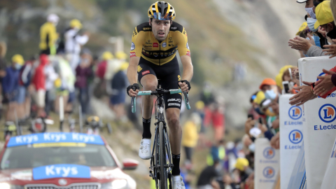 Tom Dumoulin, durante la Etapa 17 del Tour de Francia, el 16 de septiembre de 2020.