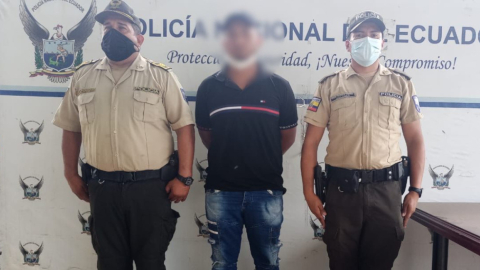 El padre de los niños torturados en Naranjal (Guayas) fue capturado por la Policía el 26 de enero de 2022.