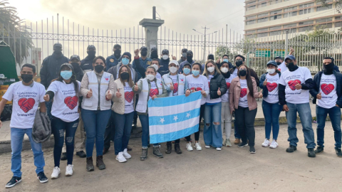 Personal de EDAN y voluntarios son parte del equipo que envía Guayaquil a las zonas afectadas por el invierno en el país, el 1 de febrero de 2022.