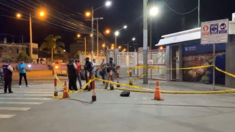 La Policía encontró una cabeza dentro de una mochila en los exteriores del Puerto Marítimo de Machala, la noche del 15 de febrero de 2022.