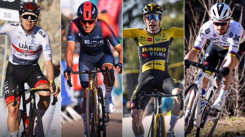 Tadej Pogacar, Richard Carapaz, Jonas Vingegaard y Julian Alaphilippe, algunas de las estrellas que correrán la Tirreno-Adriático 2022.