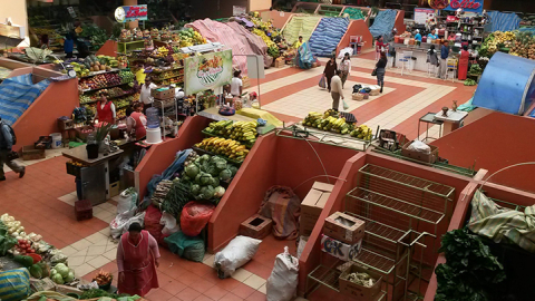 El Mercado Central de Ambato.