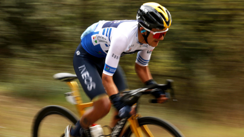 Richard Carapaz, durante la Etapa 7 de la Volta Catalunya, el domingo 27 de marzo de 2022.