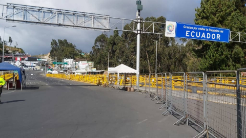 Imagen del Puente de Rumichaca, el 8 de agosto de 2020.