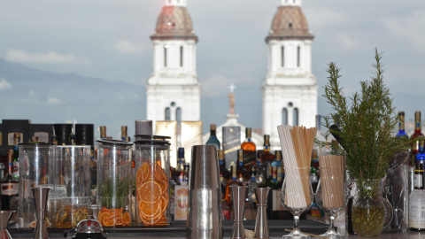 Vista desde el roof top del del Itza Hotel Boutique, ubicado en el Centro Histórico de Cuenca.