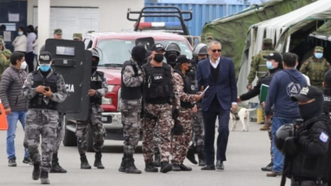 El exvicepresidente Jorge Glas salió de la cárcel de Cotopaxi la mañana del 10 de abril de 2022. 