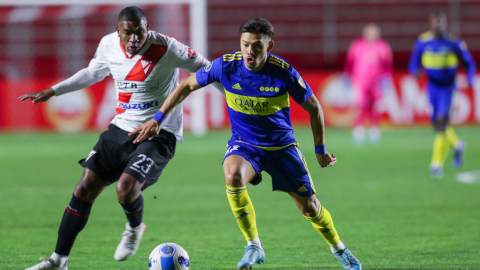 Óscar Romero, de Boca Juniors, en el partido ante Always Ready, en La Paz, el 4 de mayo de 2022.