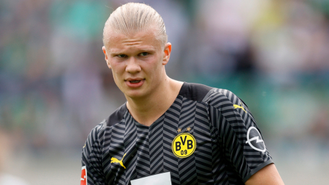 Erling Haaland, durante el partido del Borussia Dortmund ante el Greuther Fuerth, el 7 de mayo de 2022.