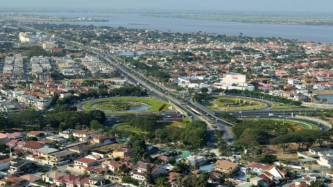 Imagen panorámica de la Puntilla, en Samborondón. 