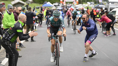 Jai Hindley, durante la Etapa 20 del Giro de Italia, el 28 de mayo de 2022.