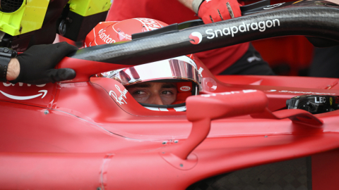 El piloto de Ferrari Charles Leclerc durante la qualy del Gran Premio de Mónaco, el 28 de mayo de 2022.