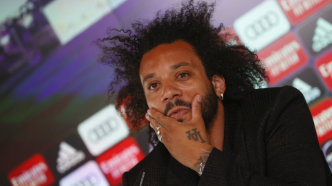 Después de 16 años, Marcelo se despide del Real Madrid en una rueda de prensa el 13 de junio de 2022. 