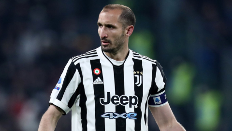 El exjugador de la Juventus Giorgio Chiellini durante un partido.