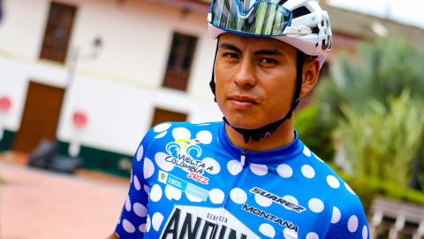 Santiago Montenegro se coronó rey de la montaña de la Vuelta a Colombia, el 12 de junio de 2022. 