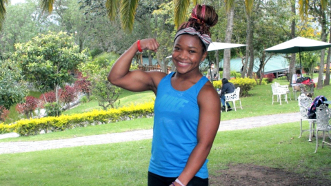 Jessica Palacios, en la Universidad San Francisco de Quito, en 2022.