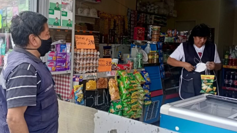 Una tienda que vende huevos, en Calderón, el 24 de junio de 2022.