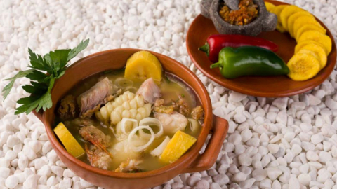 El sancocho ecuatoriano.