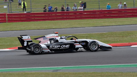 Juan Manuel Correa en el circuito de Silverstone, el viernes 1 de julio de 2022.