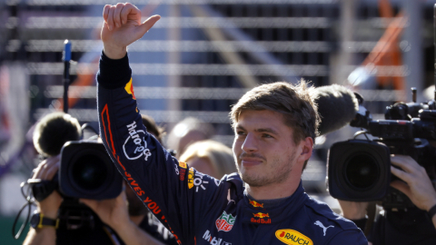 Max Verstappen, después de la clasificación del Gran Premio de Austria, el 8 de julio de 2022.