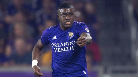 El ecuatoriano Jhegson Méndez, durante un partido con el Orlando City por la MLS, en 2019.