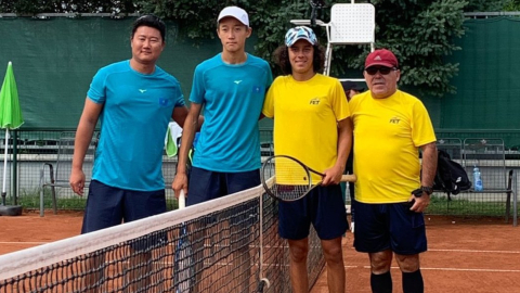 Tito Chávez, de Ecuador, después de su partido ante Kazajistán en el Mundial Sub 14, en República Checa, el 1 de agosto de 2022.