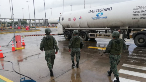 Foto referencial infraestructura de Gasvesubio, en el sector de Bajo Alto, en El Oro, en 2021.