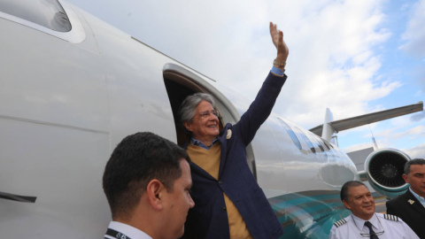 Guillermo Lasso, presidente de Ecuador, en su viaje a Estados Unidos. Quito, 16 de agosto de 2022