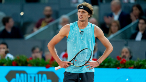 Alexander Zverev, en el Abierto de Madrid, el 7 de mayo de 2022.