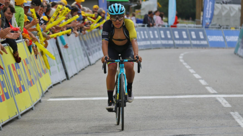 Harold Martín López, durante el Tour de l'Avenir, el 27 de agosto de 2022.