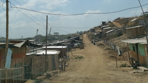 Imagen de la cooperativa Cañaveral en Monte Sinaí, en Guayaquil, el 19 de agosto de 2020.