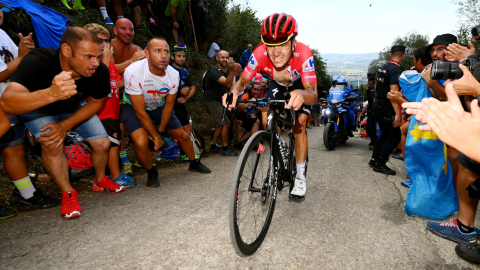 Remco Evenepoel se llevó la victoria en la Etapa 18 de la Vuelta a España y Richard Carapaz es el nuevo líder de la montaña, el 8 de septiembre de 2022. 