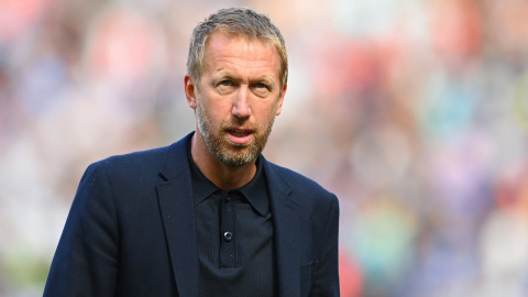 Graham Potter, durante un partido con el Brighton por la Premier League, en agosto de 2022.