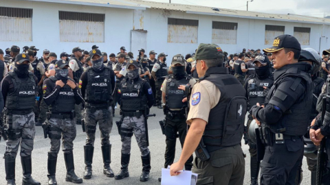 Primera intervención en Socio Vivienda, noroeste de Guayaquil, tras las balaceras del 1 de septiembre de 2022.